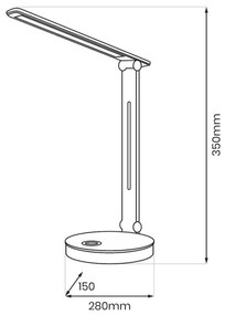 LED RGBW Lampada da tavolo BRUNO LED/5W/5V 3000/4500/6000K bianco