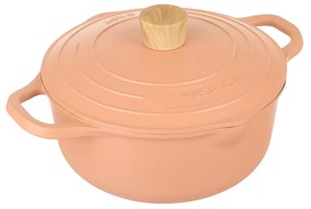 Casseruola 24 cm con coperchio rosa Pot Art