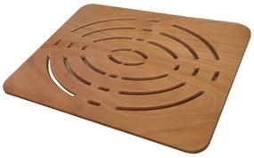 Pedana doccia antiscivolo legno marino 54x68 per piatto doccia 70x90