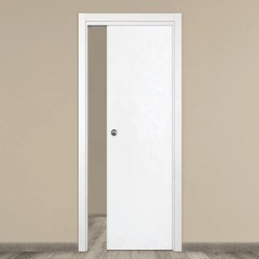 Porta interna scorrevole Side in MDF colore bianco, L 90 x H 210 cm, apertura reversibile