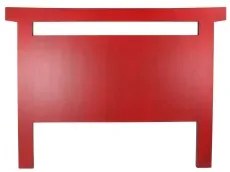 Testiera del Letto DKD Home Decor Nero Rosso Legno Abete Legno MDF 160 x 4 x 120 cm