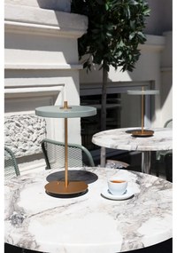 Lampada da tavolo dimmerabile a LED verde chiaro con paralume in metallo (altezza 31 cm) Asteria Move - UMAGE