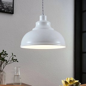 Lampada a sospensione Albertine Lindby, dimmerabile, Bianco / Opale, Soggiorno / Sala da pranzo, Metallo, Vintage, Lampada a sospensione