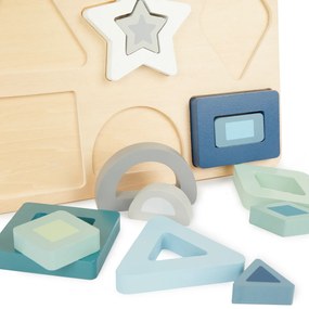 Bieco - Puzzle a incastro in legno - forme