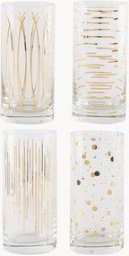 Set di 4 bicchieri da long drink in cristallo Cheers