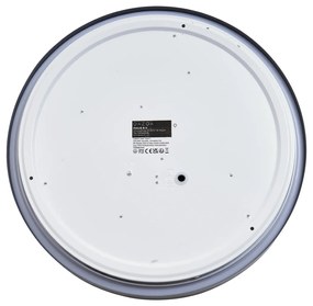 Plafoniera moderna grigia con bianco 38cm incl. LED dimmerabile RGB - Kanton