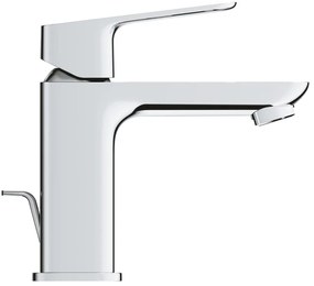 Rubinetto per lavabo a canna bassa getto aerato Clova Pulse argento cromato lucido GROHE