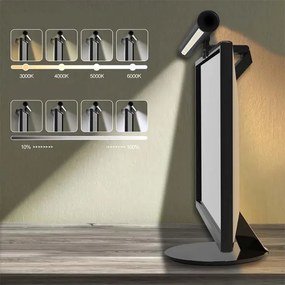 Illuminazione touch dimmerabile LED per monitor 42 cm 5W 5V 3000-6000K nera