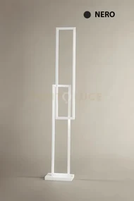 Cross piantana in alluminio verniciato nero led 64w 4800lm cct 3000...