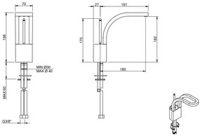 Treemme Philo IT7027CCPDZZ miscelatore monocomando lavabo medio 182mm cromo