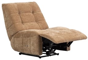 Poltrona da relax marrone chiaro reclinabile con rivestimento in velluto a coste Hein – WOOOD