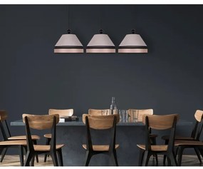 Duolla - Lampadario a sospensione con filo AVIGNON 3xE27/15W/230V beige