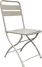 ROMANUS - sedia da giardino pieghevole salvaspazio in ferro