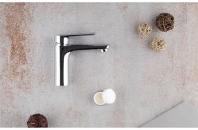 KFA Armatura 5022-815-00 - Rubinetto del lavandino + scarico TANZANIT 15,4 cm cromo lucido