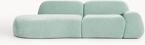 Chaise longue componibile 3 posti in teddy Wolke