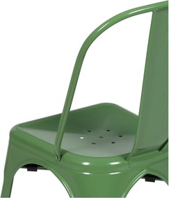 Set di 2 sedie da pranzo verdi in metallo - Ixia