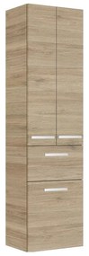 Colonna per mobile bagno Contea PELIPAL 1 cassetto 3 ante P 33 x L 45 x H 168 cm rovere terra