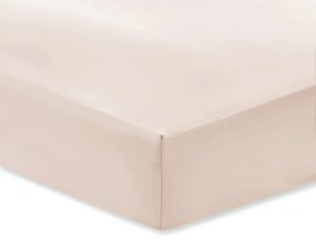 Lenzuolo classico in cotone sateen beige, 135 x 190 cm - Bianca