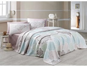 Copriletto in cotone leggero con federe e lenzuolo per letto matrimoniale , 200 x 230 cm Andalucia - Mijolnir