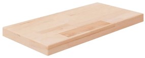 Ripiano 40x20x2,5 Cm Legno Massello Di Rovere Non Trattato /