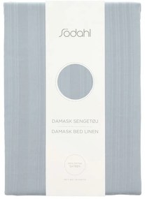 Set copripiumino e federa azzurro in tessuto damascato per letto singolo 140x200 cm Noble – Södahl