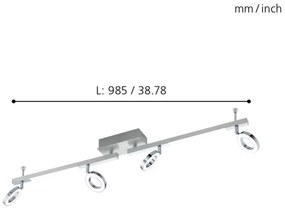Eglo 96182 - Faretto CARDILLIO 1 4xLED/3,2W + 2xLED/3,3/230V