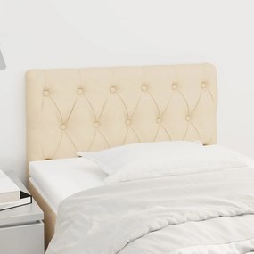 Testiera Crema 80 X 7 X 78/88 Cm İn Tessuto /