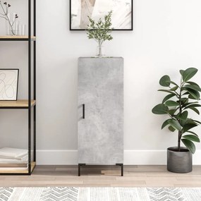 Credenza Grigio Cemento 34,5x34x90 Cm İn Legno Multistrato /