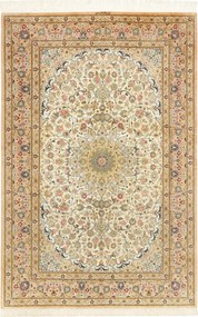 Ghom Tappeto 130x200 Beige (Iran) Annodato A Mano