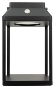 Lanterna Portatile Ricaricabile Solare e USB Nera Dimmerabile