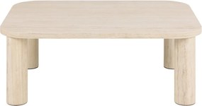 Tavolino beige effetto marmo 75x100 cm Solano - Actona