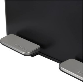 Cestino per la spazzatura nero opaco in acciaio per raccolta differenziata/con pedale 2x30 l Aliya – Spirella