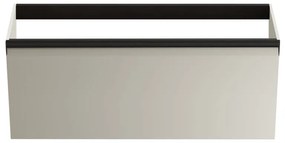 Mobile da bagno sospeso sotto lavabo Fusion L 99.5 x H 40 x P 45.5 cm beige opaco, 1 cassetto