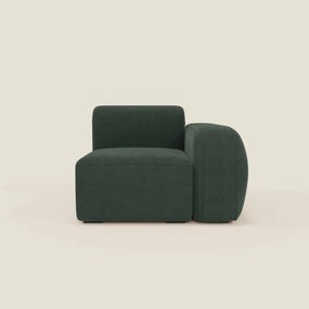 BonBon modulo terminale 105 cm sinistro o destro - tessuto smacchiabile T23 verde