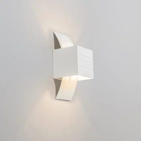 Set di 2 lampade da parete moderne bianche - Amy