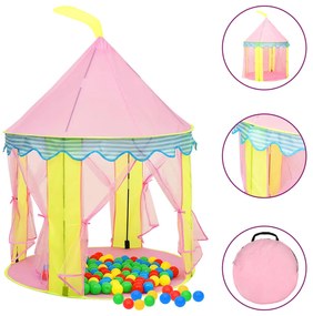 Tenda Da Gioco Per Bambini Rosa 100x100x127 Cm /