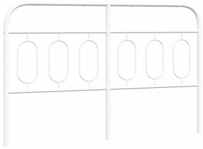 Testiera in metallo bianco 137 cm