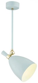 Argon 4685 - Lampadario su palo CHARLOTTE 1xE27/15W/230V blu/oro