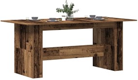 Tavolo Da Pranzo Legno Vecchio 180x90x76cm İn Legno Multistrato /