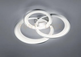 Granada plafoniera led 36w 4300lm, 3000k triplo cerchio cromo con r...