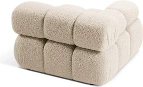 Modulo divano in bouclé beige (angolo sinistro) Bellis - Micadoni Home