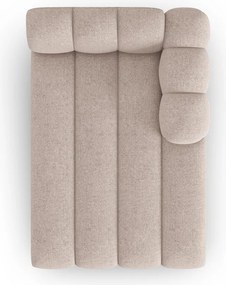 Chaise longue componibile beige (con penisola a destra) Lupine – Micadoni Home