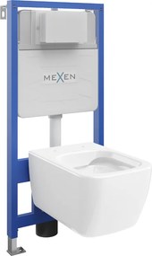 Mexen set da incasso per WC con telaio Fenix Slim e vaso WC Stella, bianco lucido - 6103368XX00