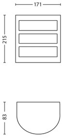 Philips 17323/47/16 - Applique da esterno PYTHON 1xLED/6W/230V IP44