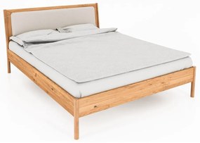 Letto matrimoniale in rovere con testiera imbottita 180x200 cm Pola - The Beds