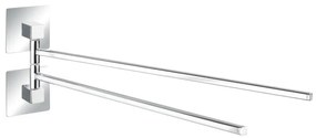 Barra portasciugamani doppia autoportante Quadro - Wenko