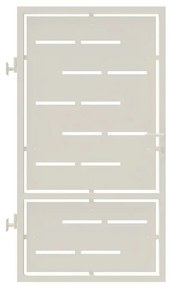Cancello manuale con serratura manuale Privacy in ferro, apertura a sinistra, L 104.5 x H 180 cm, di colore bianco
