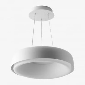 Lampada Da Soffitto A Led In Metallo Ramize Bianco - Sklum