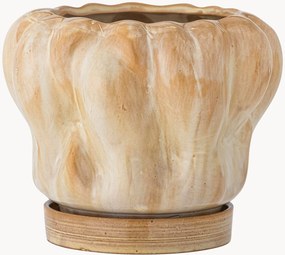 Portavaso in gres con piattino Hollis