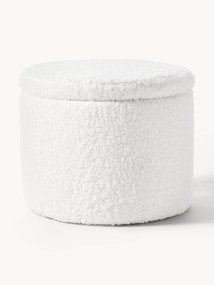 Pouf contenitore in teddy Alida